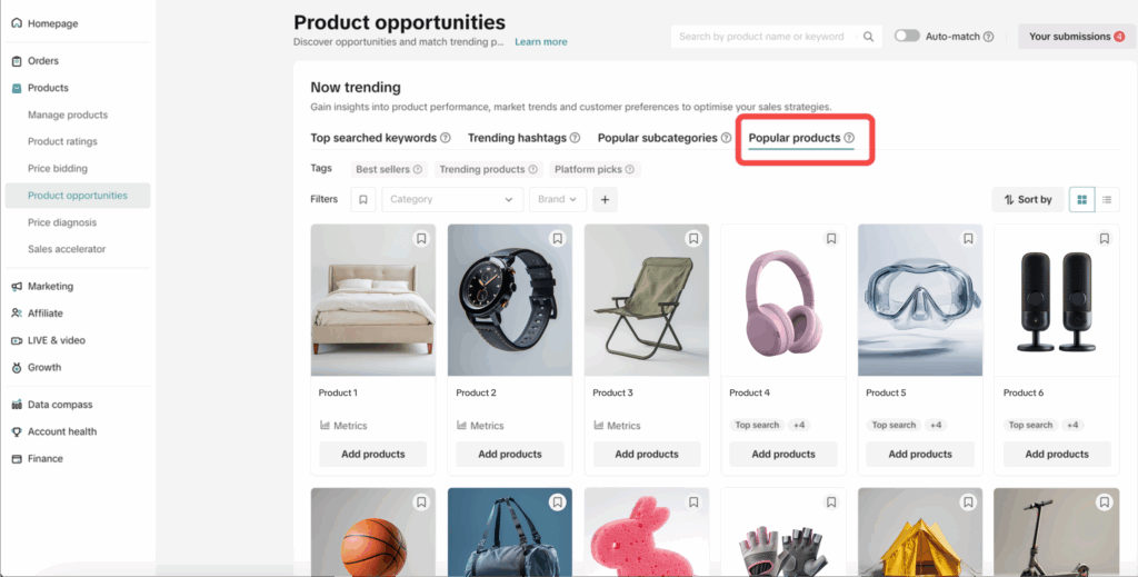 TikTok Shop商品机会中心完全指南:从热搜关键词到限时激励的2025运营手册插图5 TikTok Shop商品机会中心完全指南:从热搜关键词到限时激励的2025运营手册插图5