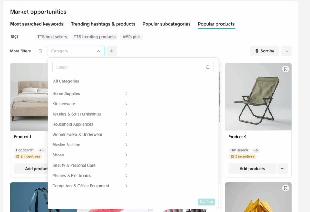 TikTok Shop商品机会中心完全指南:从热搜关键词到限时激励的2025运营手册插图7 TikTok Shop商品机会中心完全指南:从热搜关键词到限时激励的2025运营手册插图7