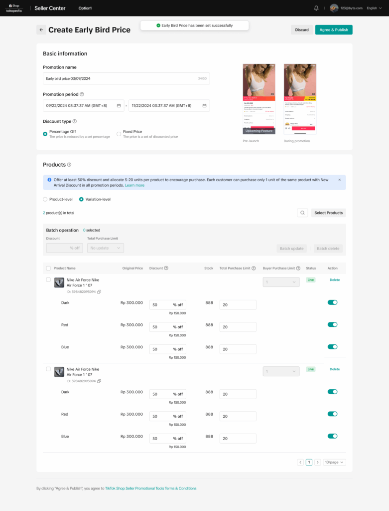 TikTok Shop新品折扣全攻略:从创建到管理的2025商家实操指南插图8 TikTok Shop新品折扣全攻略:从创建到管理的2025商家实操指南插图8