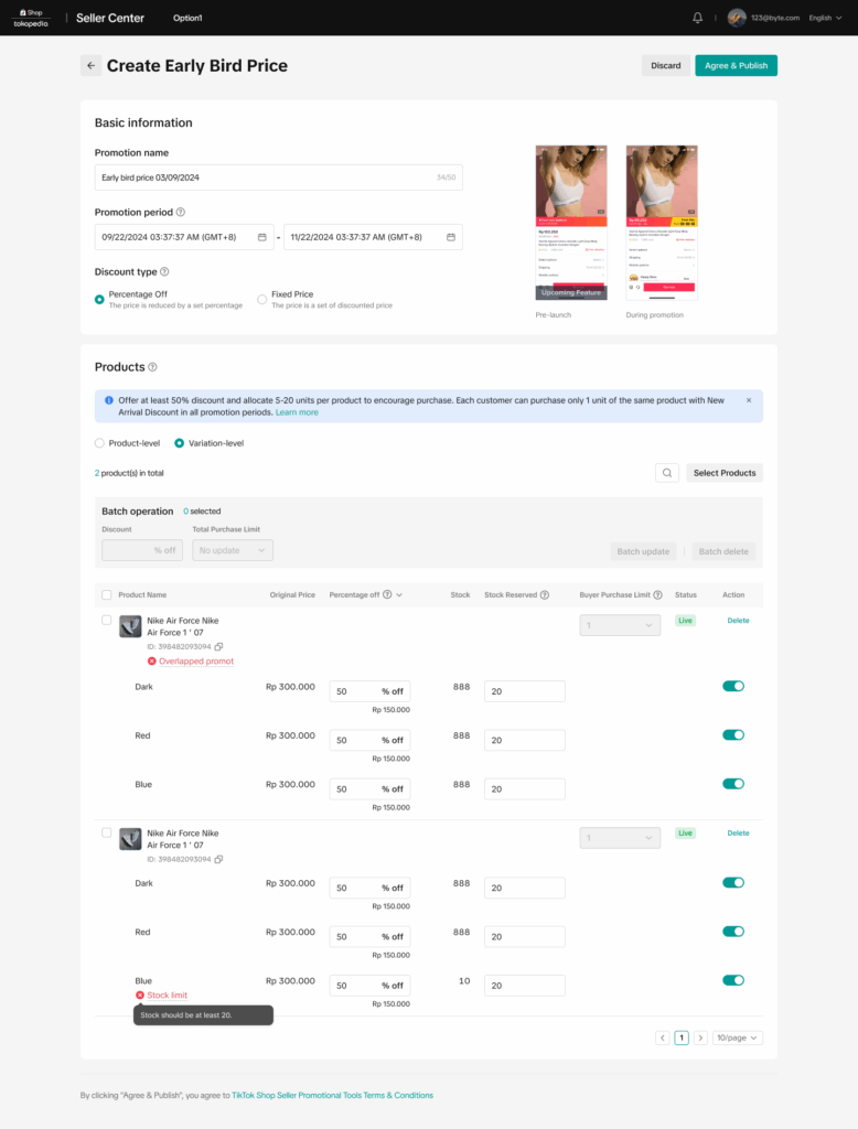 TikTok Shop新品折扣全攻略:从创建到管理的2025商家实操指南插图11 TikTok Shop新品折扣全攻略:从创建到管理的2025商家实操指南插图11