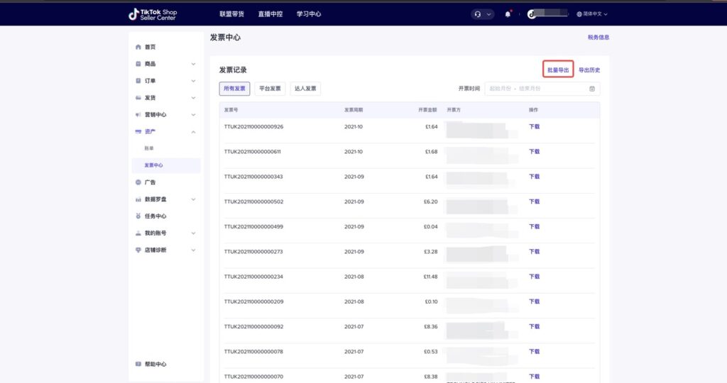 【东南亚】TikTok shop发票中心操作手册插图5 【东南亚】TikTok shop发票中心操作手册插图5