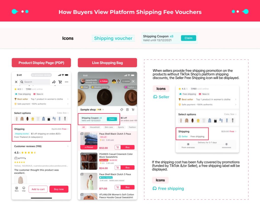 【泰国】TikTok运费和包邮券政策|TikTok Shop卖家学习中心